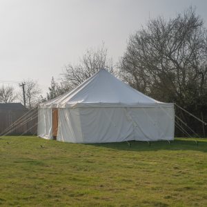Traditional Marquee for Gardens 16ft x 16ft Waterproof Polycotton