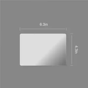 Winnerwell 6.3" x 4.3" Door Glass Replacement, for Nomad L, Nomad View L, Pentagon stove, 3.5" Pipe Oven