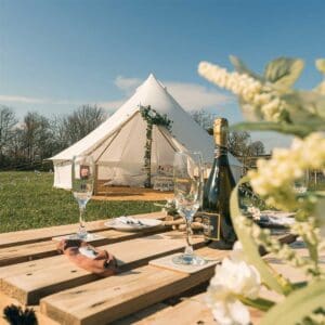 5M Polycotton Bell Tent with Zipped PVC Groundsheet
