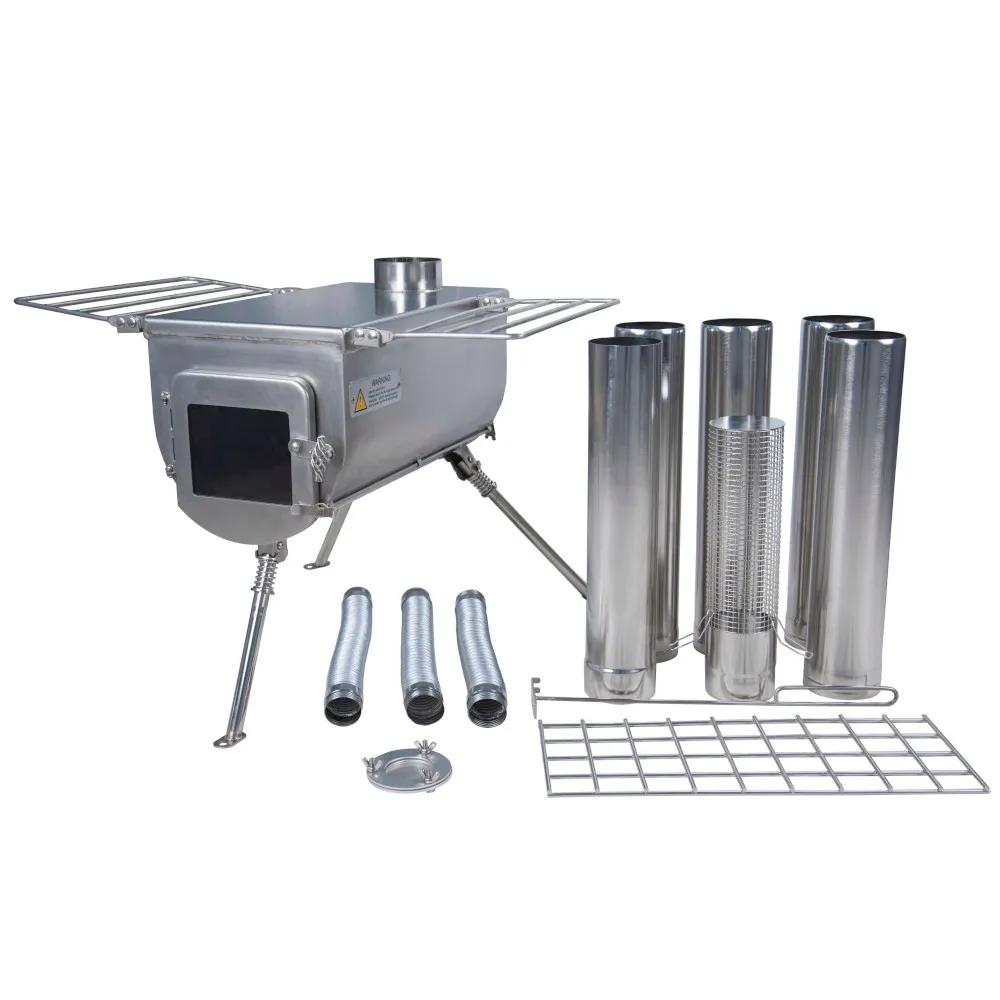 Winnerwell Woodlander Camping Stove Plus External Air - Size L - With Free Opener & Seal Set worth £11.99!