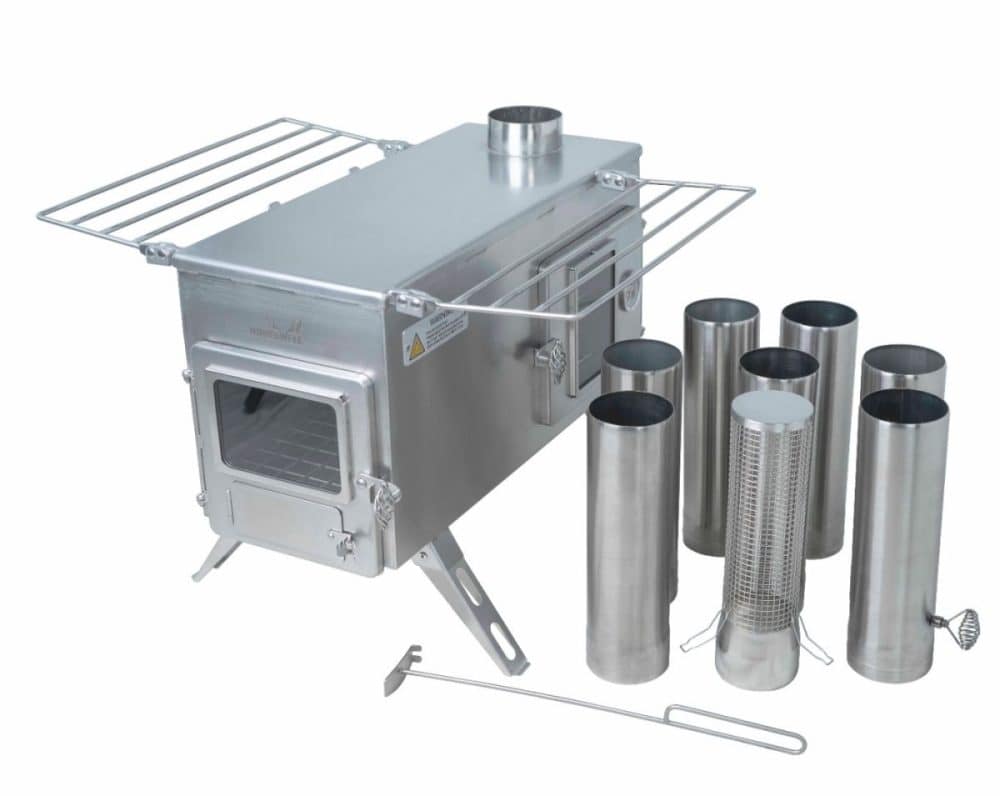 thumbnail image 2 of Tent With Stove Winnerwell 90° Chimney Elbow 3.5 - Stainless Steel Flue Pipe For Tent Stoves 90 Degree Flue Bend 2 of 12