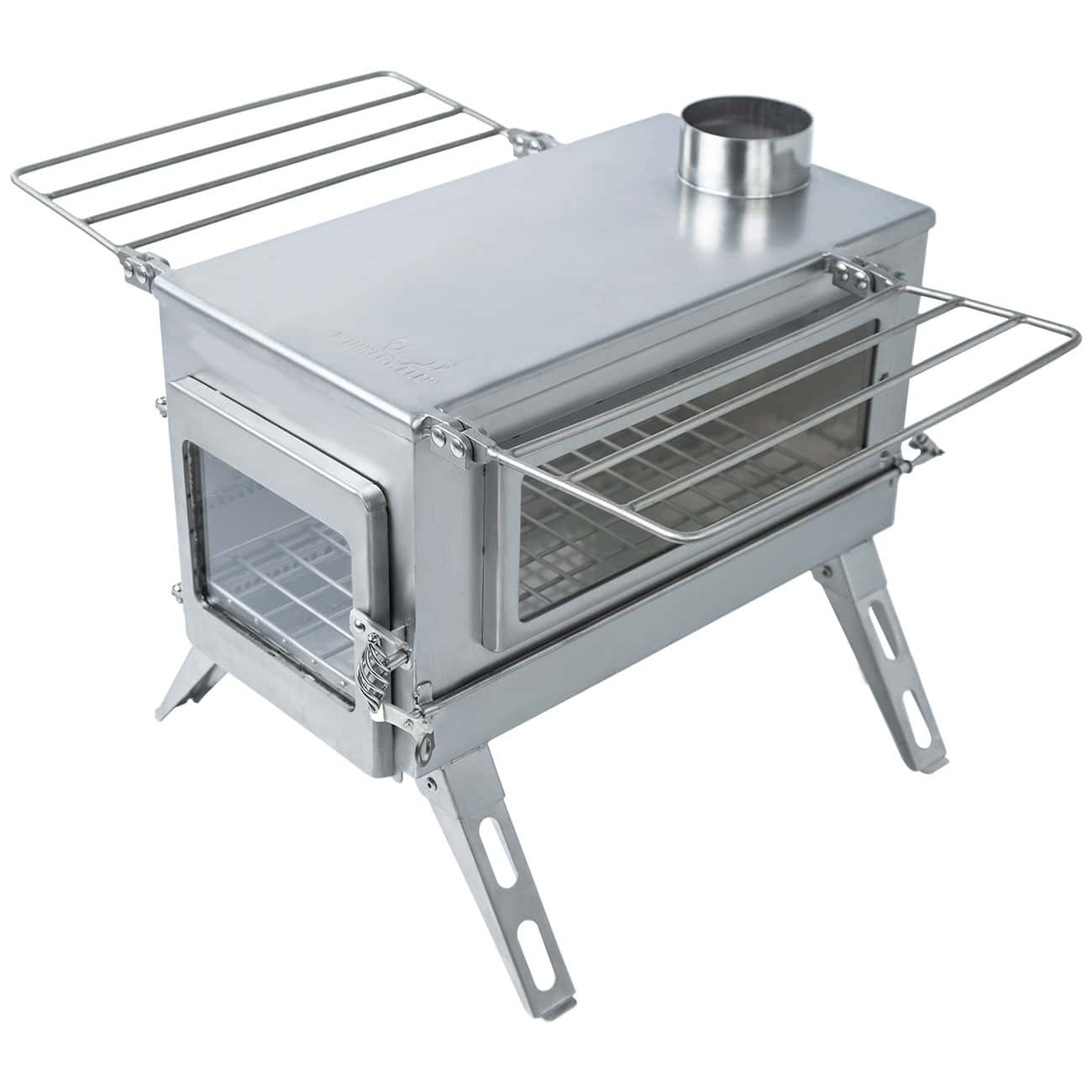 Winnerwell Nomad PLUS Double View External Air - Large - Wood Burning Camping Stove - Image 2