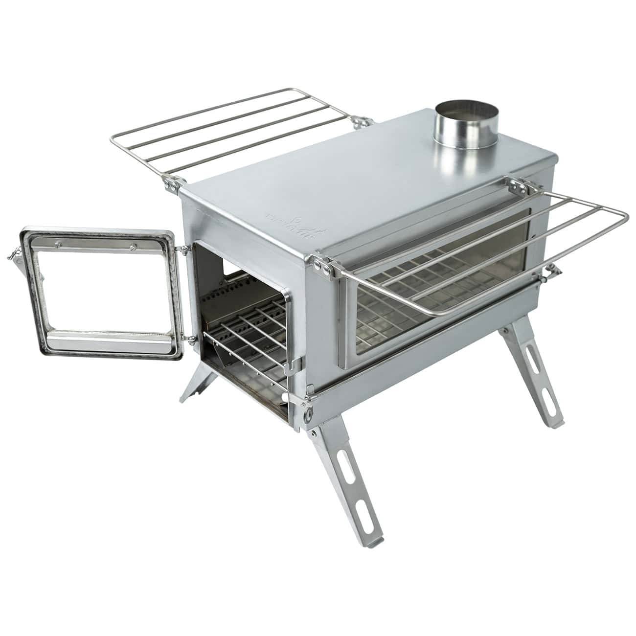 Winnerwell Nomad PLUS Double View External Air - Large - Wood Burning Camping Stove - Image 4