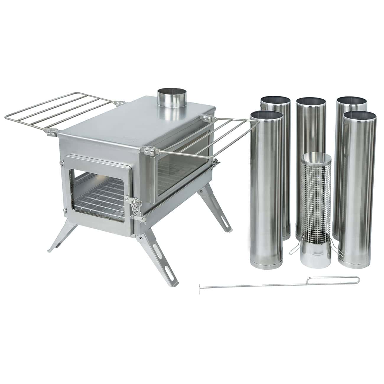 Winnerwell Nomad PLUS Double View External Air - Large - Wood Burning Camping Stove - Image 5