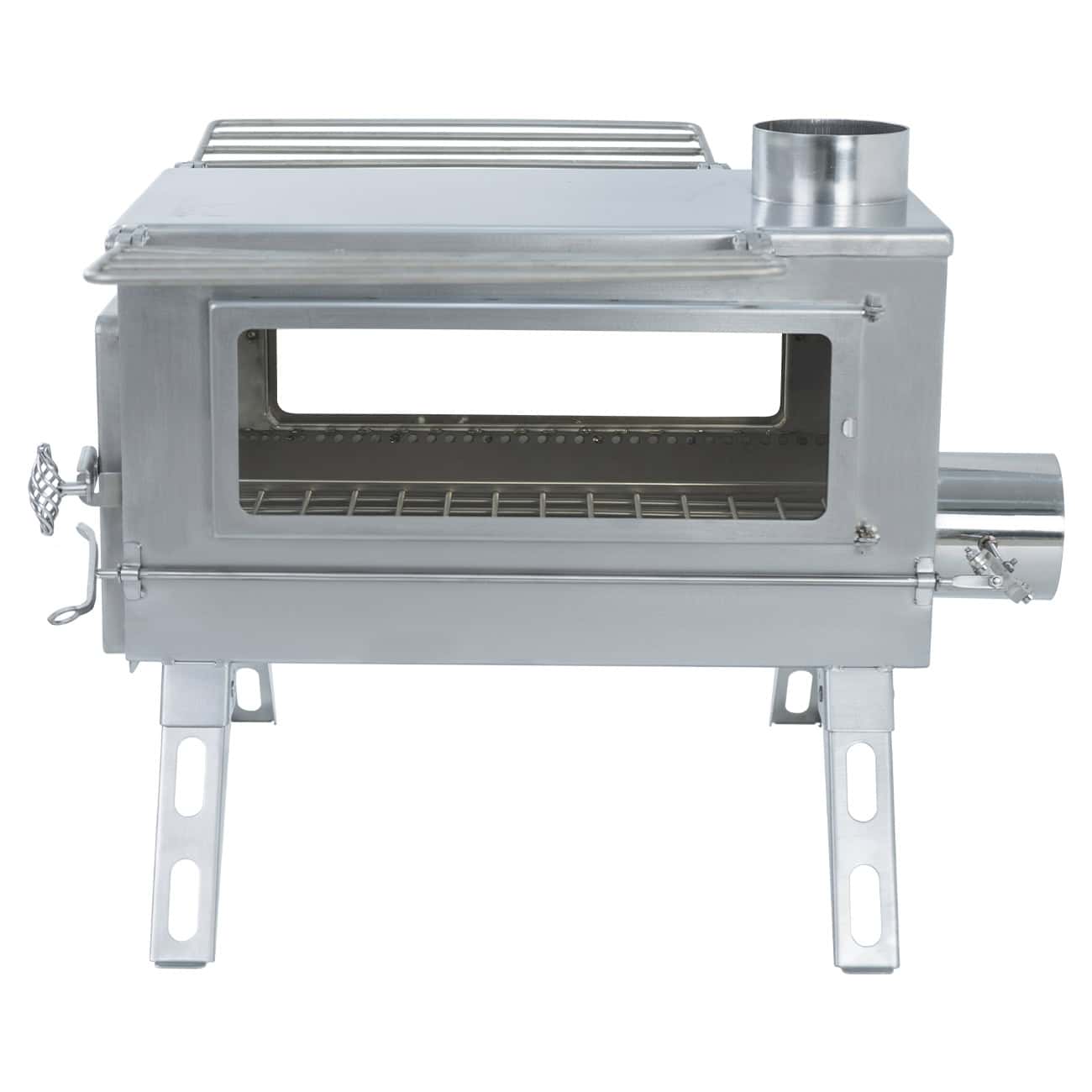 Winnerwell Nomad PLUS Double View External Air - Large - Wood Burning Camping Stove - Image 6