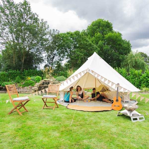 4M Bell Tent - Kokoon Deluxe 320gsm Crème