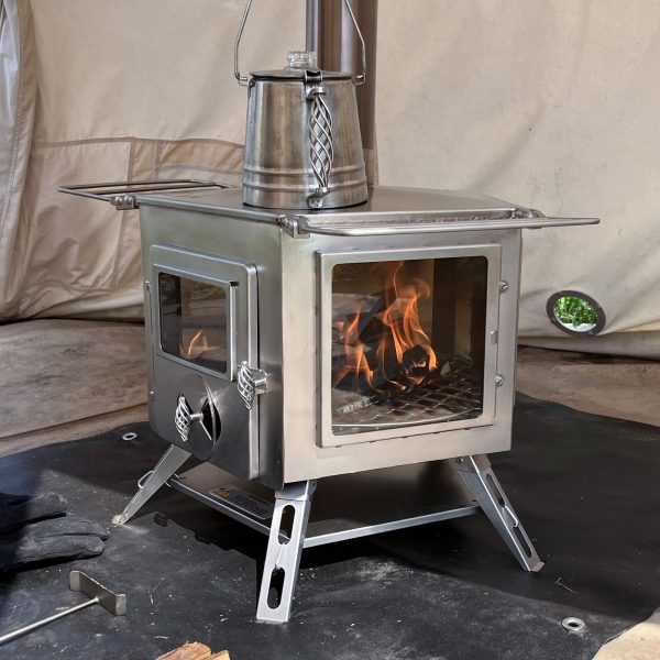 Pentagon woodburning stove