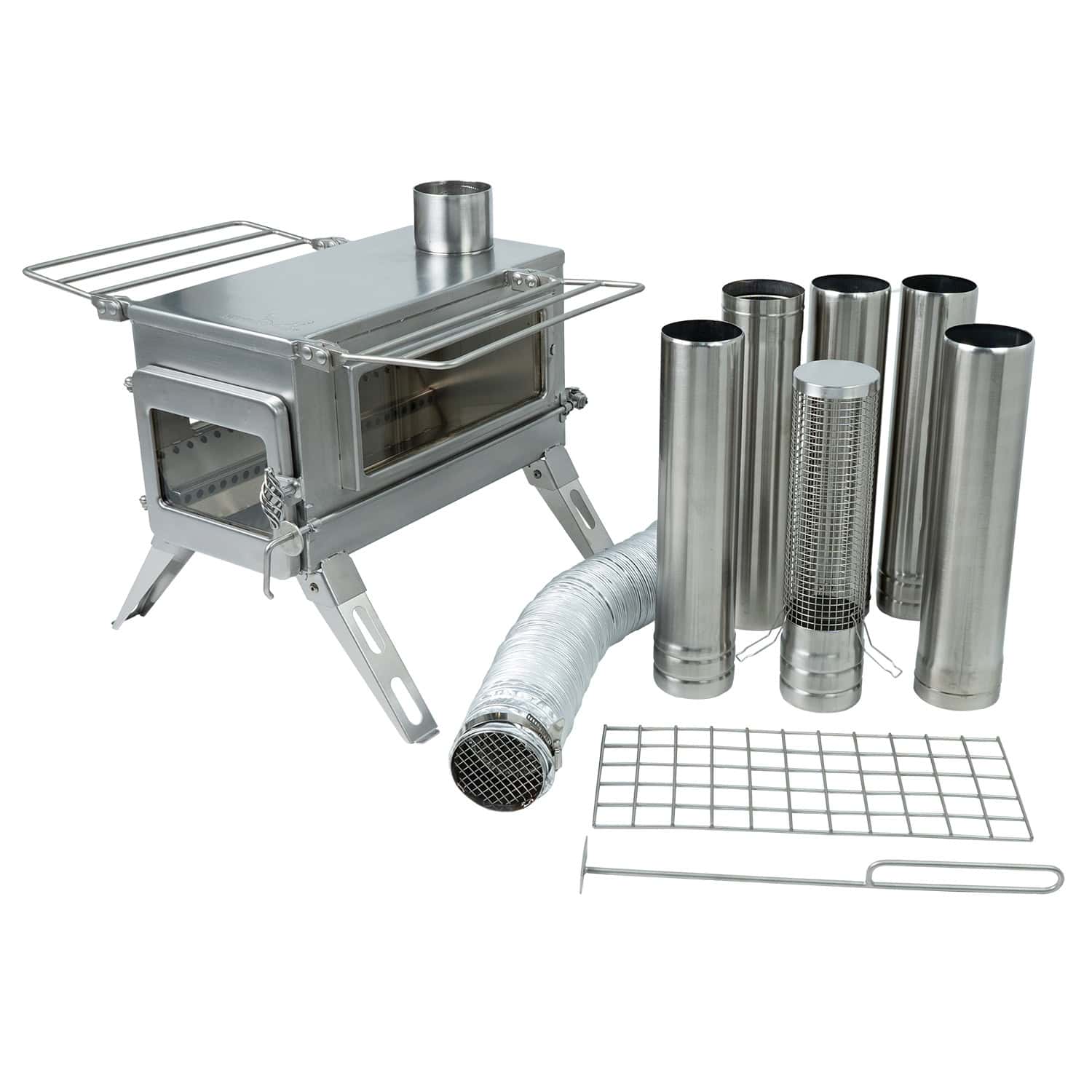 Winnerwell® Nomad PLUS Double View External Air M-sized Wood Burning Tent Stove