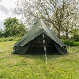 4M Bell Tent Lite - Olive Green -14.2KG with Zipped in Groundsheet & Oxford Fabric