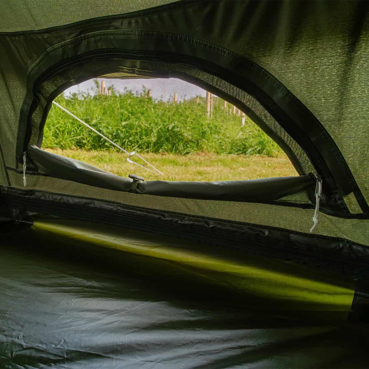 4M Bell Tent Lite - Olive Green -14.2KG with Zipped in Groundsheet & Oxford Fabric - Image 7