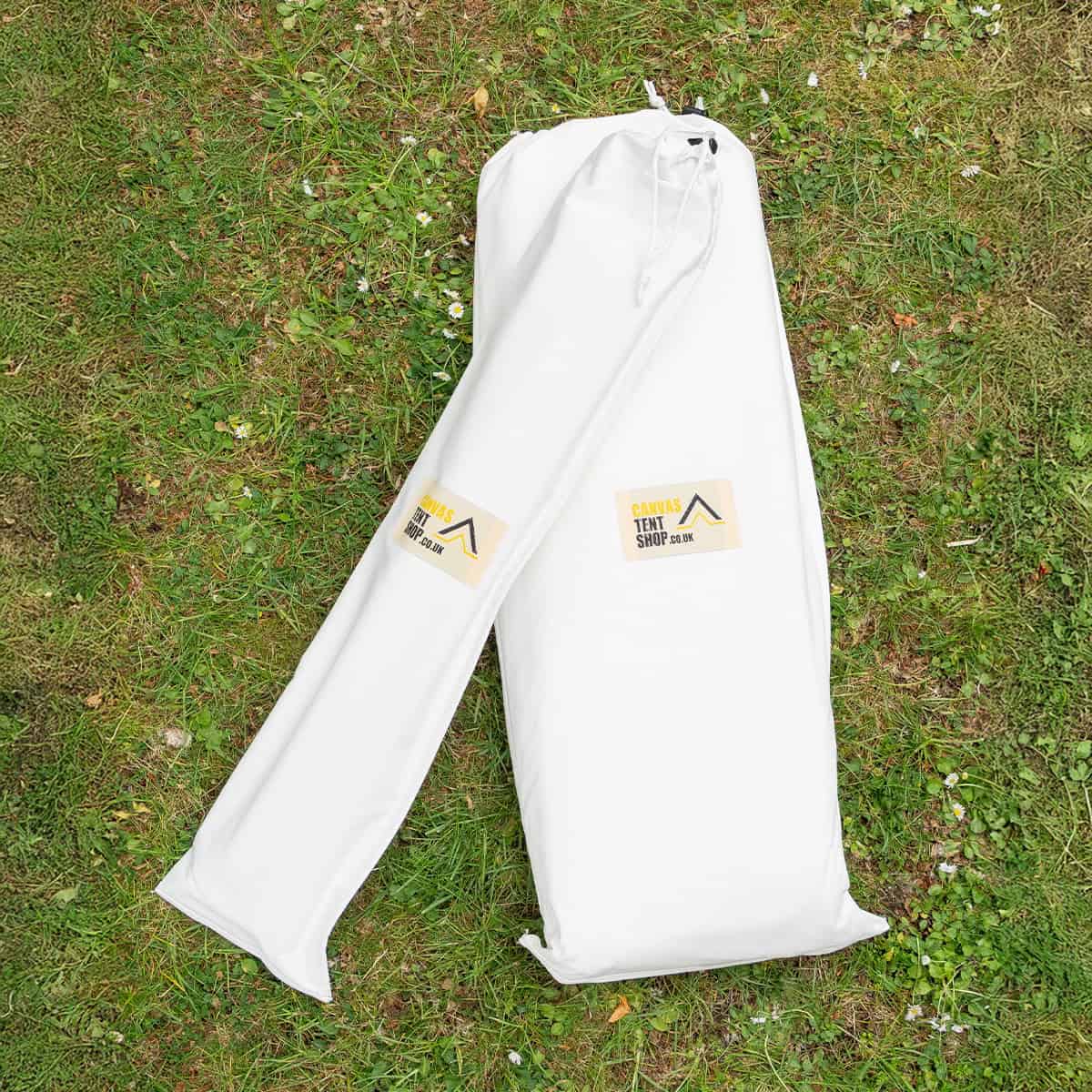 Curved Bell Tent Awning - 350gsm 100% Cotton Canvas - White - New Product!! - Image 2