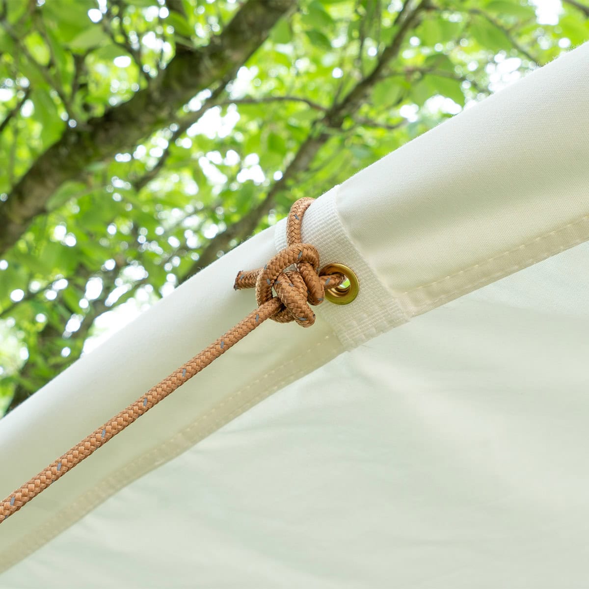 Curved Bell Tent Awning - 350gsm 100% Cotton Canvas - White - New Product!! - Image 6