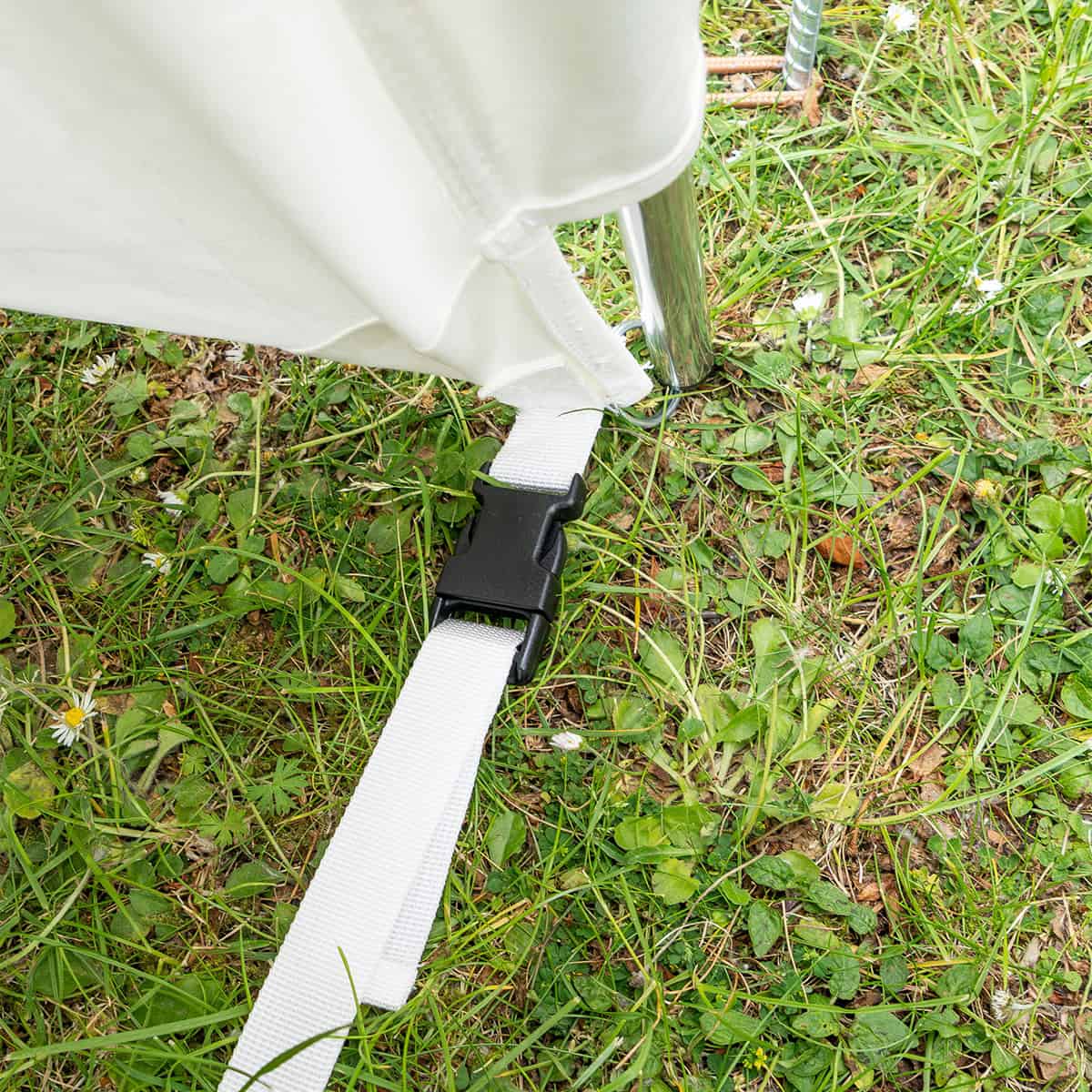 Curved Bell Tent Awning - 350gsm 100% Cotton Canvas - White - New Product!! - Image 7