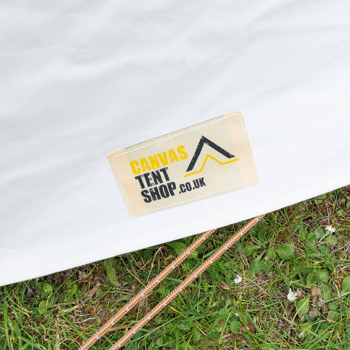 Curved Bell Tent Awning - 350gsm 100% Cotton Canvas - White - New Product!! - Image 8