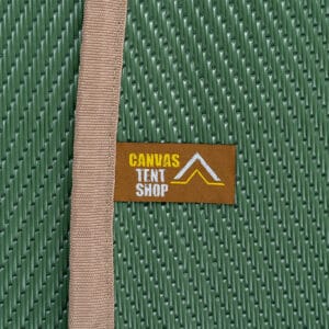 Branded polypropylene matting Froest green