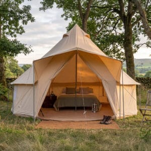 Ashley 4m Bell Tent – Yurt Style | 285GSM Natural Cotton Canvas