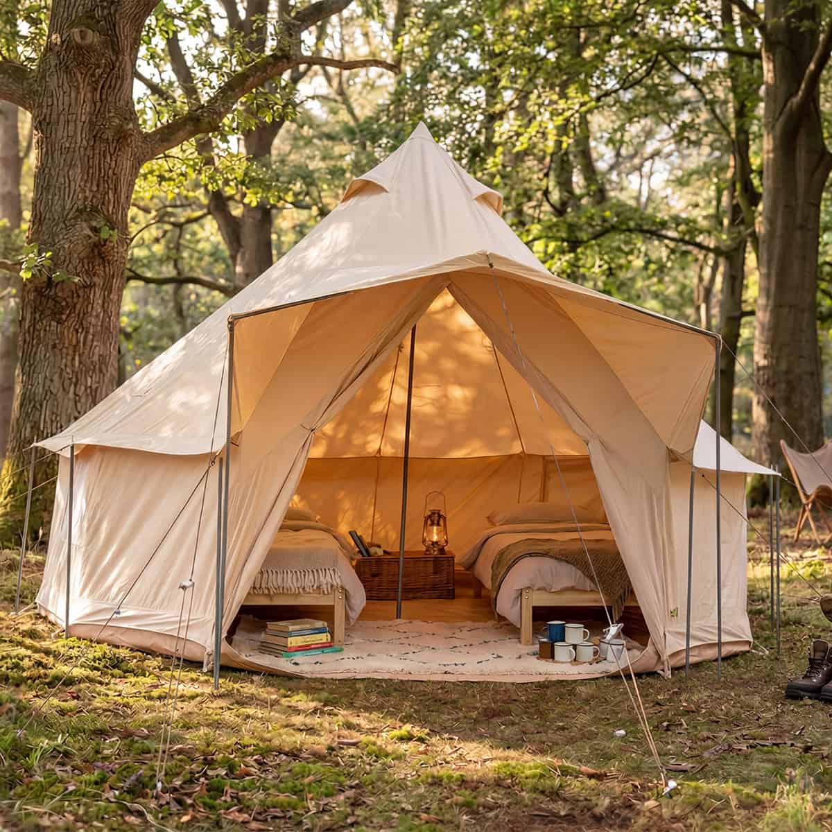 Ashley 5m Bell Tent – Yurt Style | 285GSM Natural Cotton Canvas