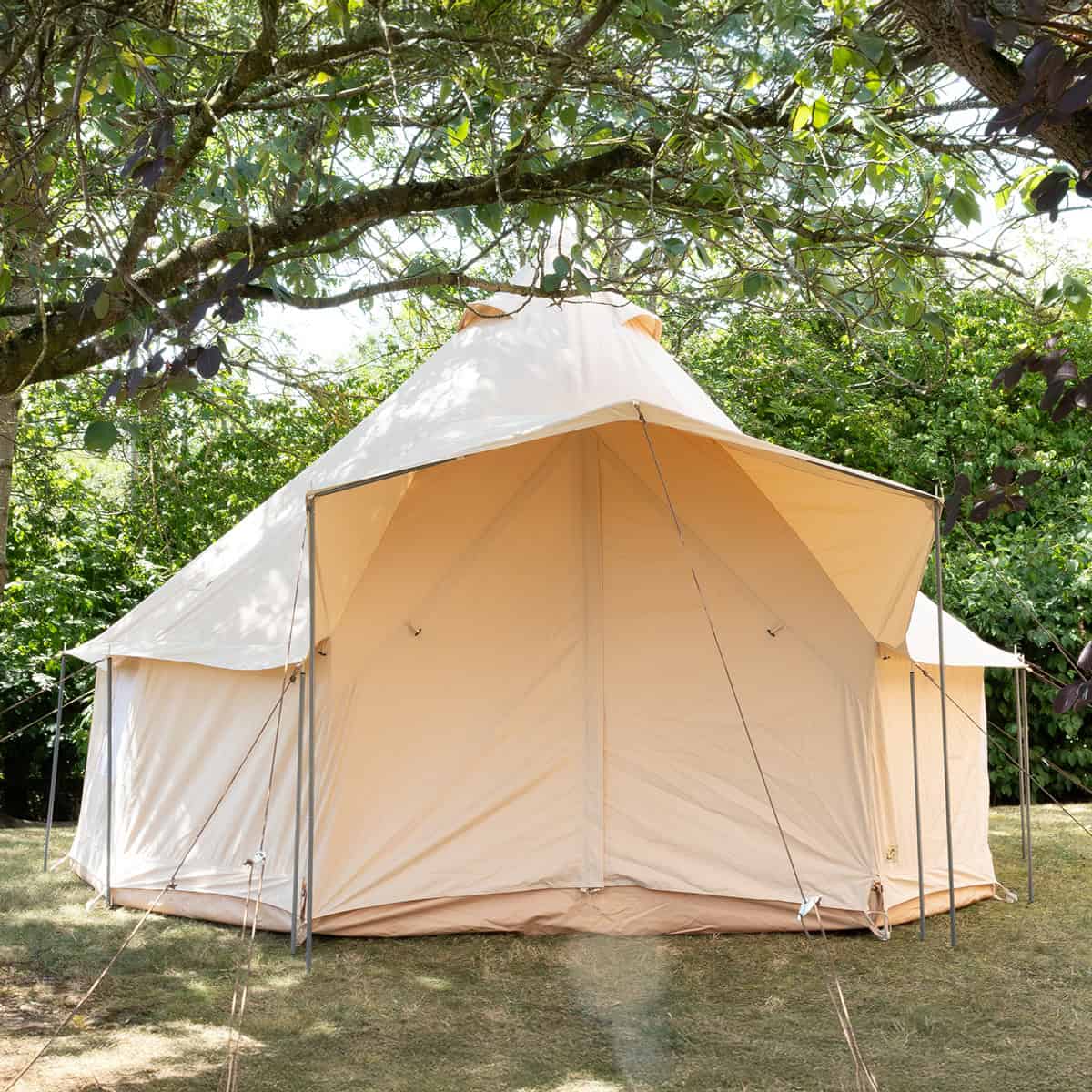 Ashley 4m Bell Tent – Yurt Style | 285GSM Natural Cotton Canvas - Image 3