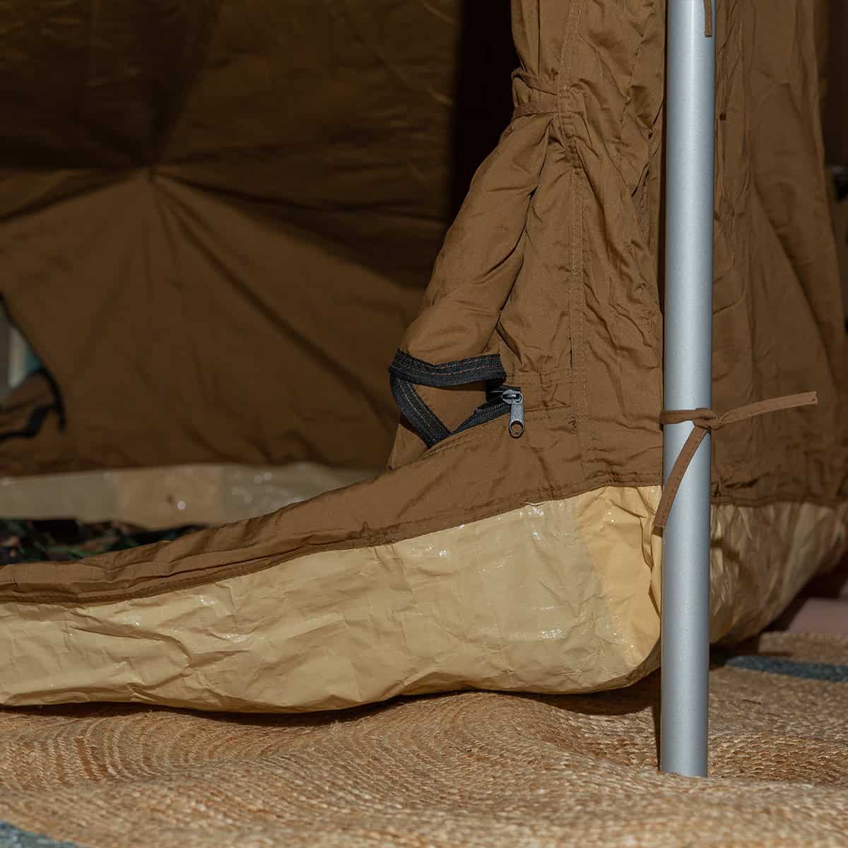Bell Tent Quarter Inner for 5M Kokoon / Polycotton Bell Tent - Walnut Brown - New Colour! - Image 4