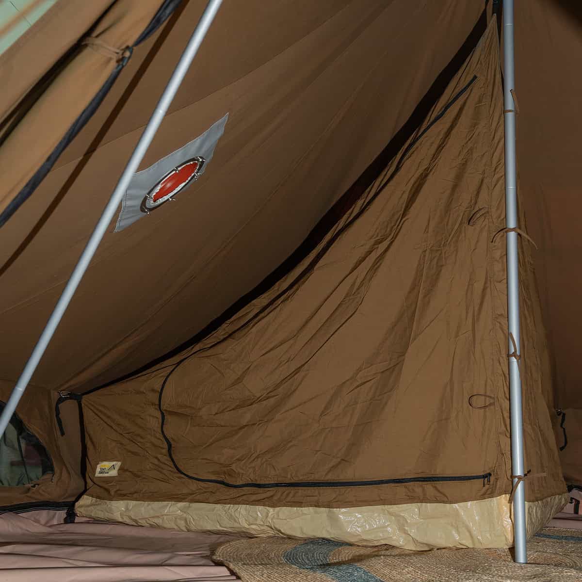 Bell Tent Quarter Inner for 5M Kokoon / Polycotton Bell Tent - Walnut Brown - New Colour! - Image 7