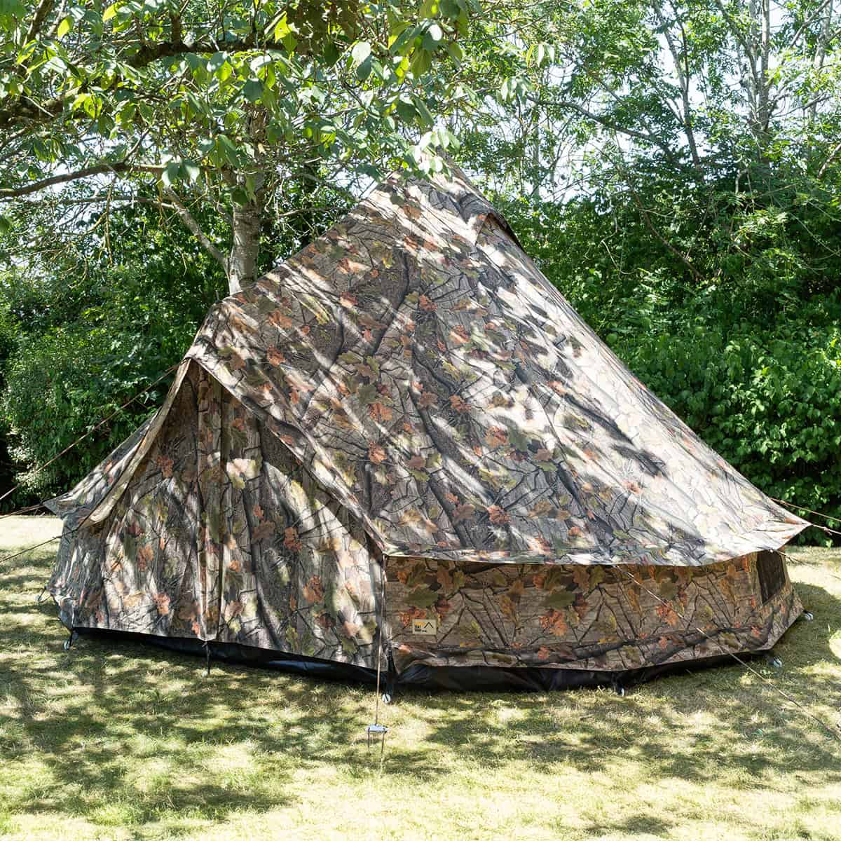 4m Camo Bell Tent with Chimney Fitting – Exclusive Design - Image 12