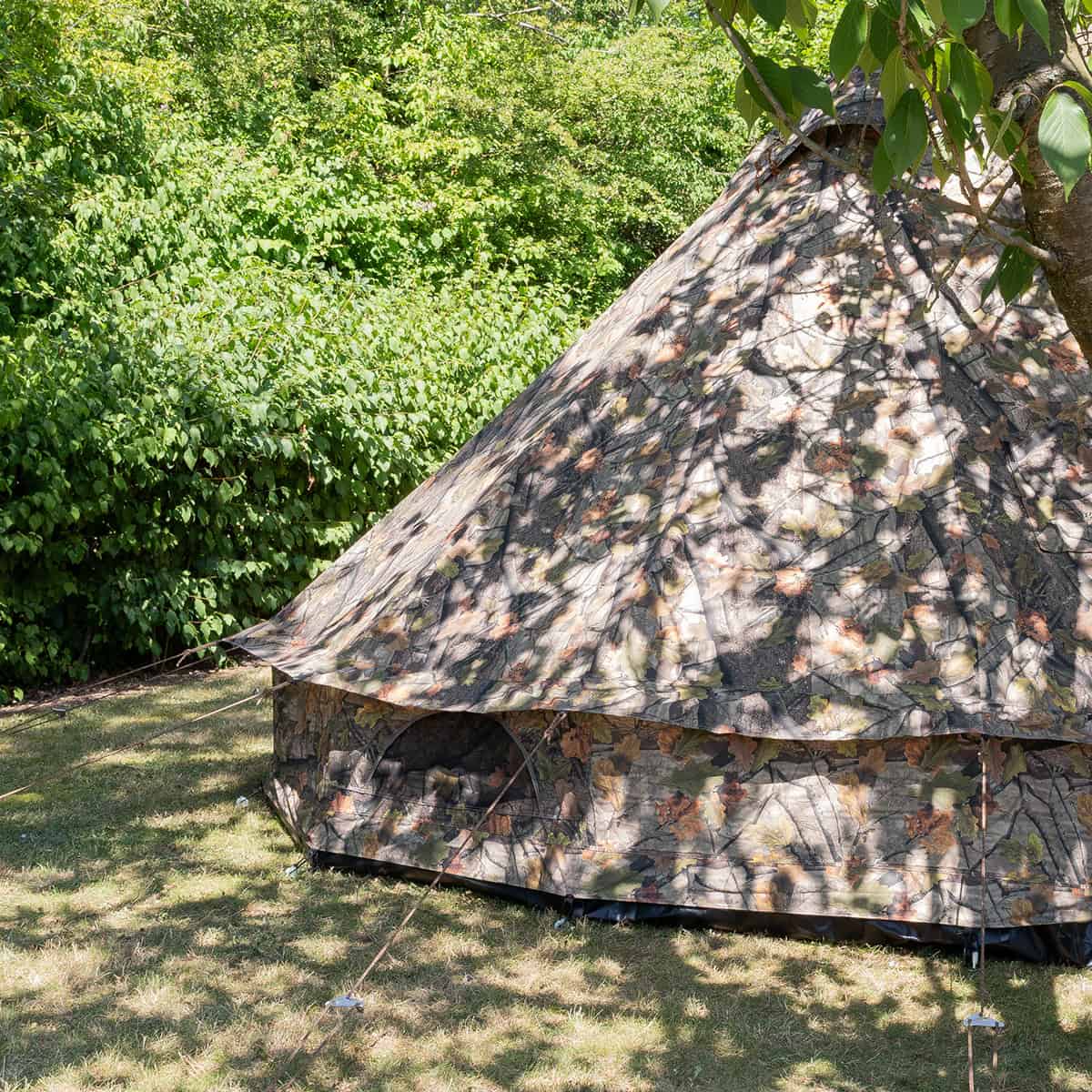 4m Camo Bell Tent with Chimney Fitting – Exclusive Design - Image 11