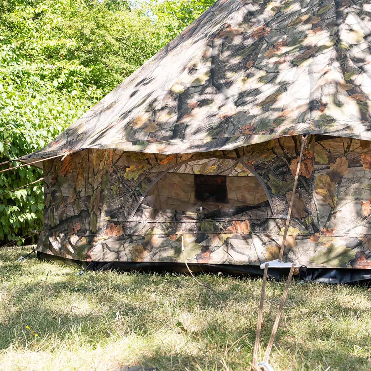 4m Camo Bell Tent with Chimney Fitting – Exclusive Design - Image 5