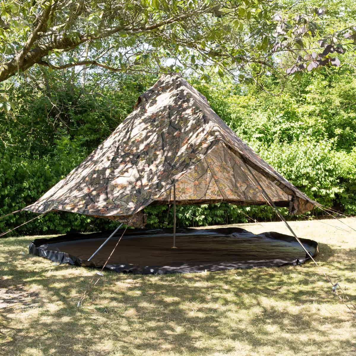 4m Camo Bell Tent with Chimney Fitting – Exclusive Design - Image 4