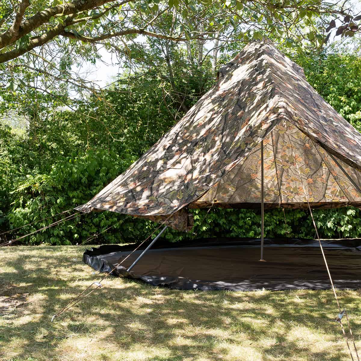 4m Camo Bell Tent with Chimney Fitting – Exclusive Design - Image 3