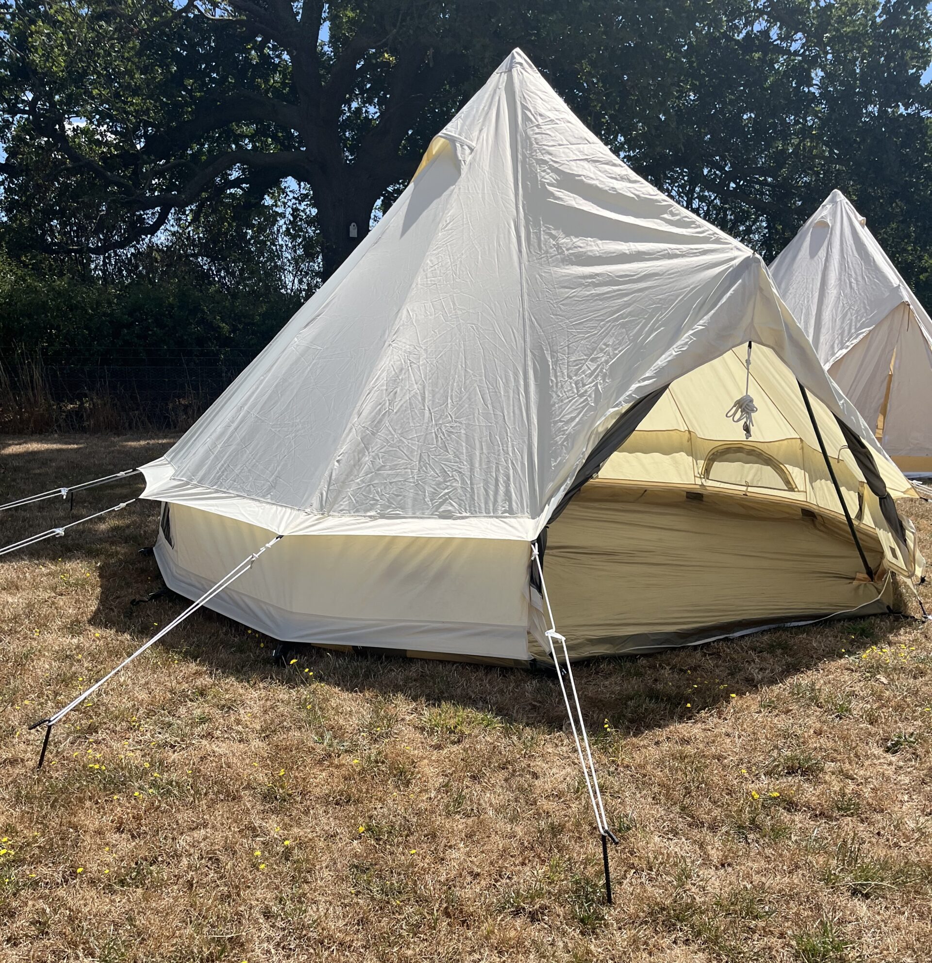 4M Bell Tent Lite 14.2KG with Groundsheet - Oxford Fabric - Marked Canvas