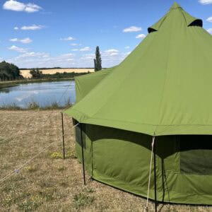 Ashley 4m Bell Tent – 285GSM Natural Cotton Canvas - Prototype Sample tent - Green